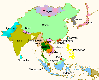 best of Puzzle Asian map