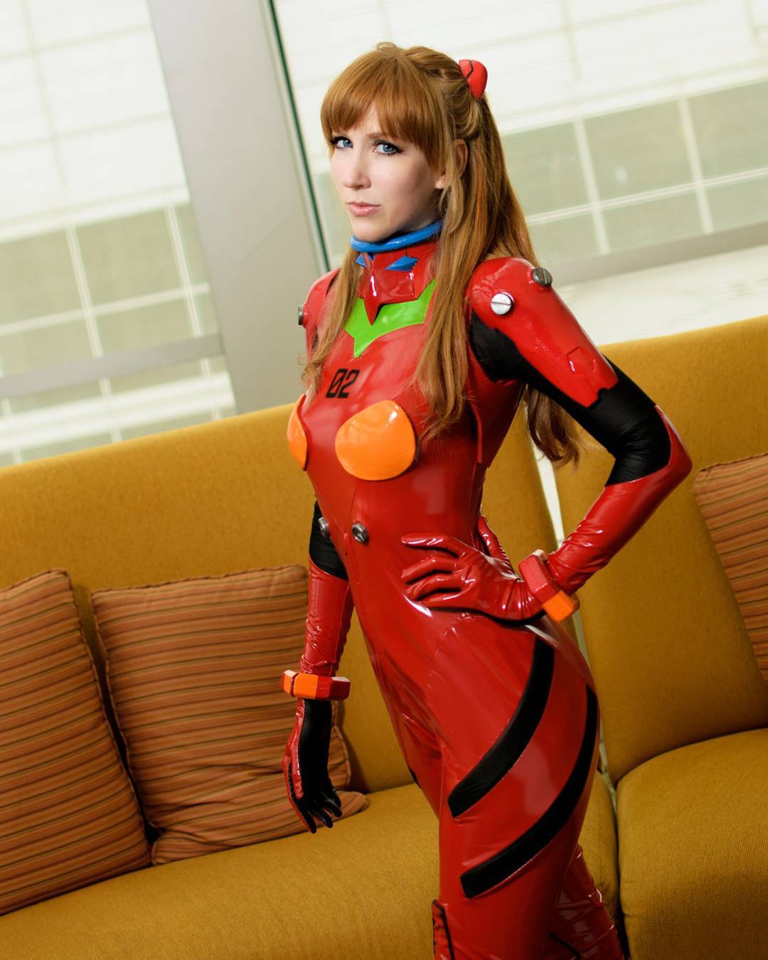 Asuka cosplay plugsuit zentai