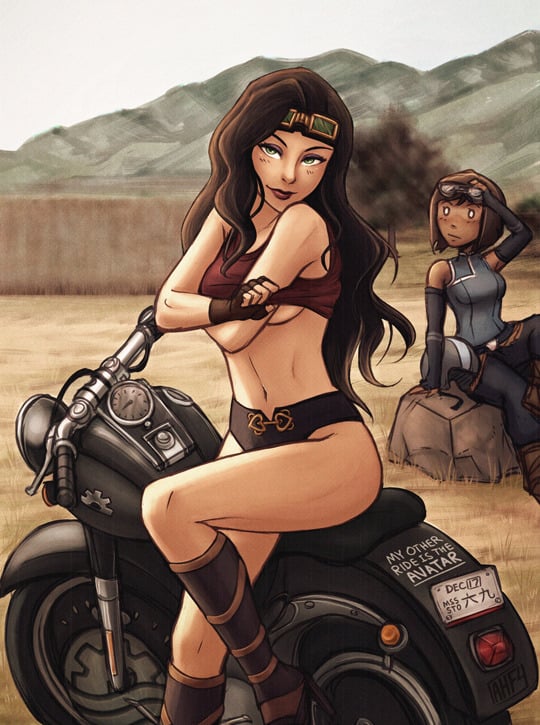 Motorcycle milf yuri