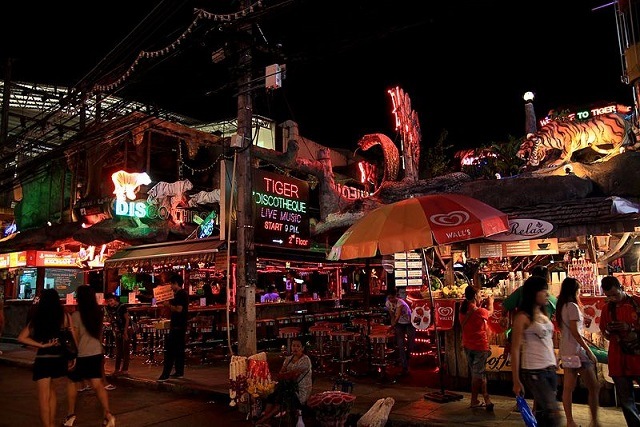 Thailand street phuket nightlife