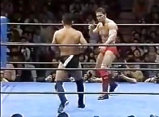 Japanese idol fight wrestling choke