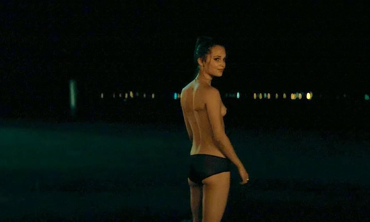 Alicia vikander nude boobs bush machina