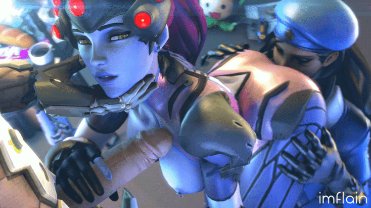 Overwatch widowmakers pussy grinding cock person