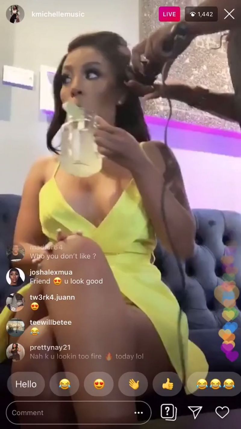 Instagram live nip slips