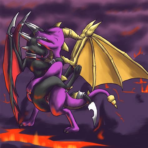 Cynder from spyro with human