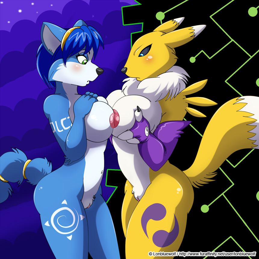 Renamon krystal threesome