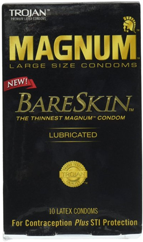 Trojan magnum condom with college student