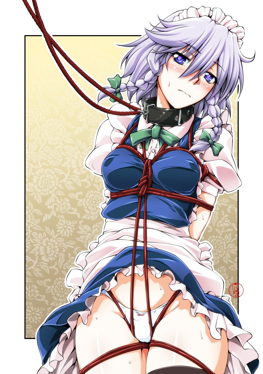 Touhou sakuya tied ball gagged