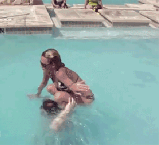 Pistol reccomend girl swimming naked pool