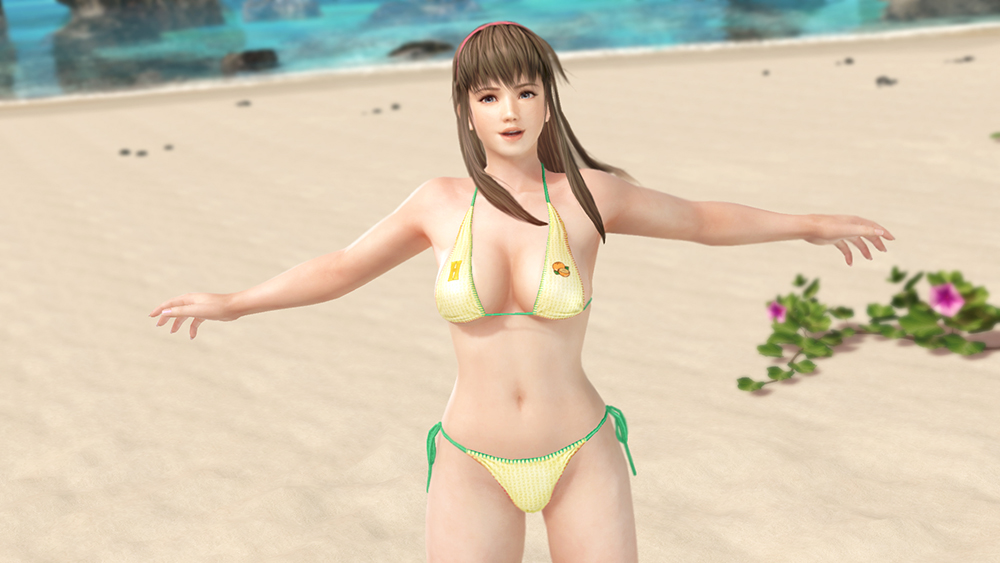 Tamaki change costume dans xtreme beach