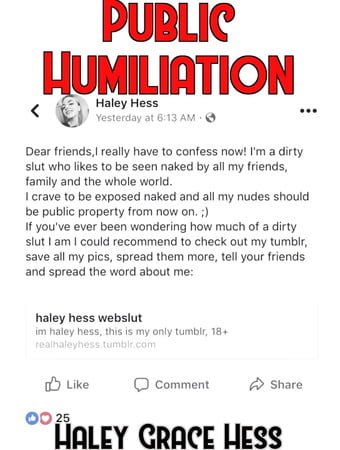 Haley hess masturbating become famous webslut