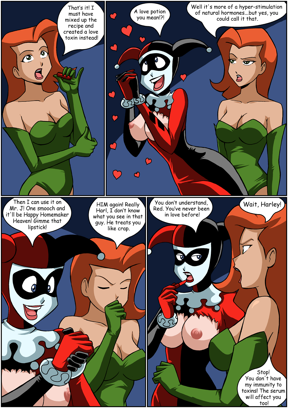 Starburst reccomend lesbian cartoon harley quinn poison sleep