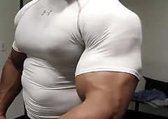 Asian exploding biceps veins