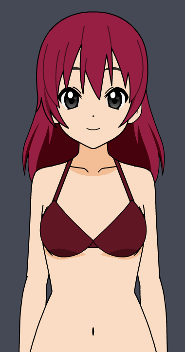 School swimsuit breast expansion