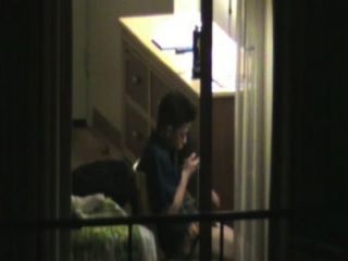 Caught spying neighbor through window