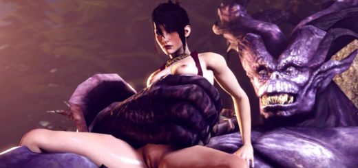 Dew D. reccomend morrigan anal doggy fucked animation wsound