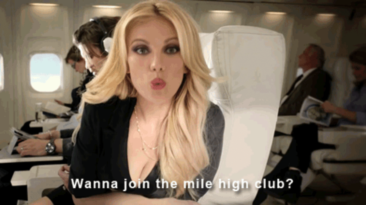 best of During masturbating flight attendant
