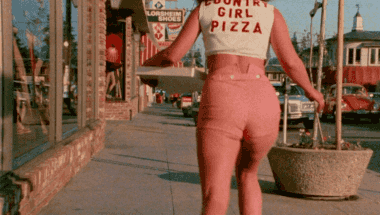 Thundercloud recomended pizza naked eats girl