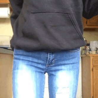 Girl pees jeans after nice date