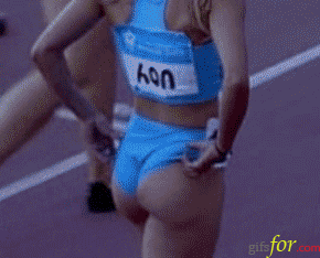 Good looking athlete girl gets gaped