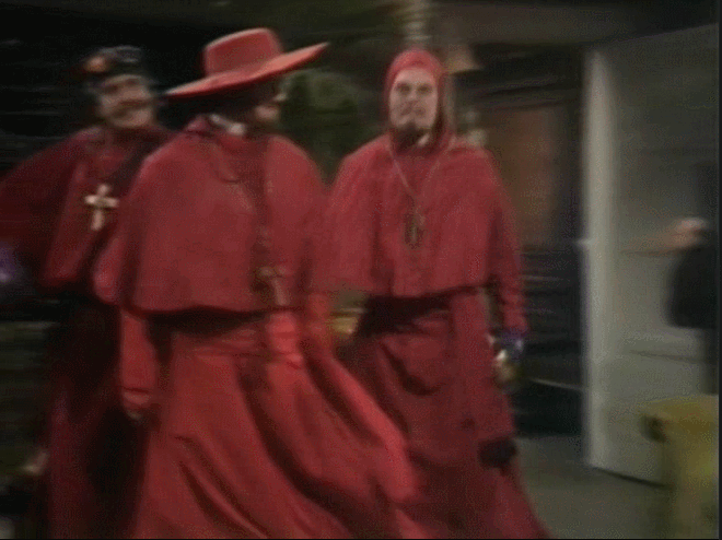 Number S. reccomend nobody expects spanish inquisition